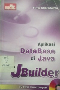 Image of APLIKASI DATABASE DI JAVA DENGAN JBUILDER