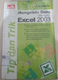 Image of MENGELOLA DATA DENGAN EXCEL 2003