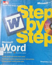 Image of MICROSOFT WORD 2002 STEP BYE STEP