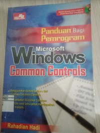 Image of PANDUAN BAGI PEMROGRAMAN MICROSOFT WINDOWS COMMON CONTROL