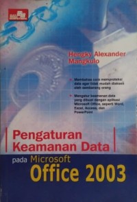Image of PENGATURAN KEAMANAN DATA PADA MICROSOFT OFFICE 2003