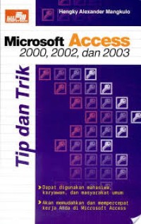 TIP DAN TRIK MICROSOFT ACCESS 2000, 2002, DAN 2003